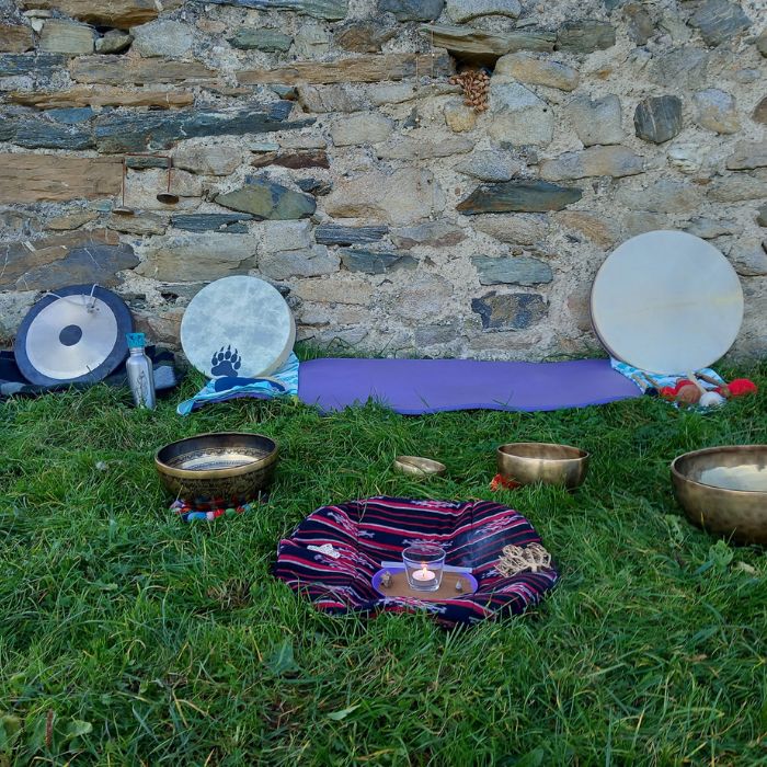 Instruments de la praticienne en sonothérapie de Magali Jousset 